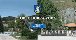 Desktop Screenshot of obecdobravoda.eu